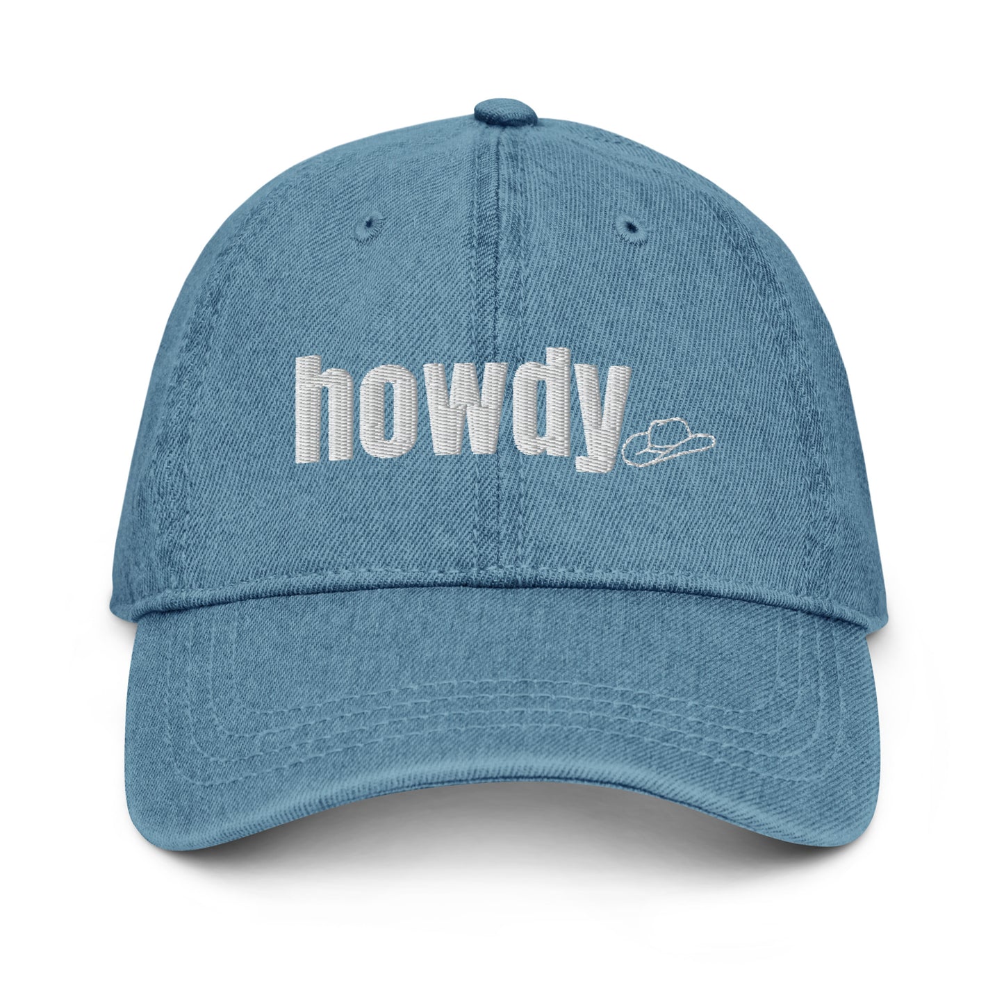 howdy denim hat