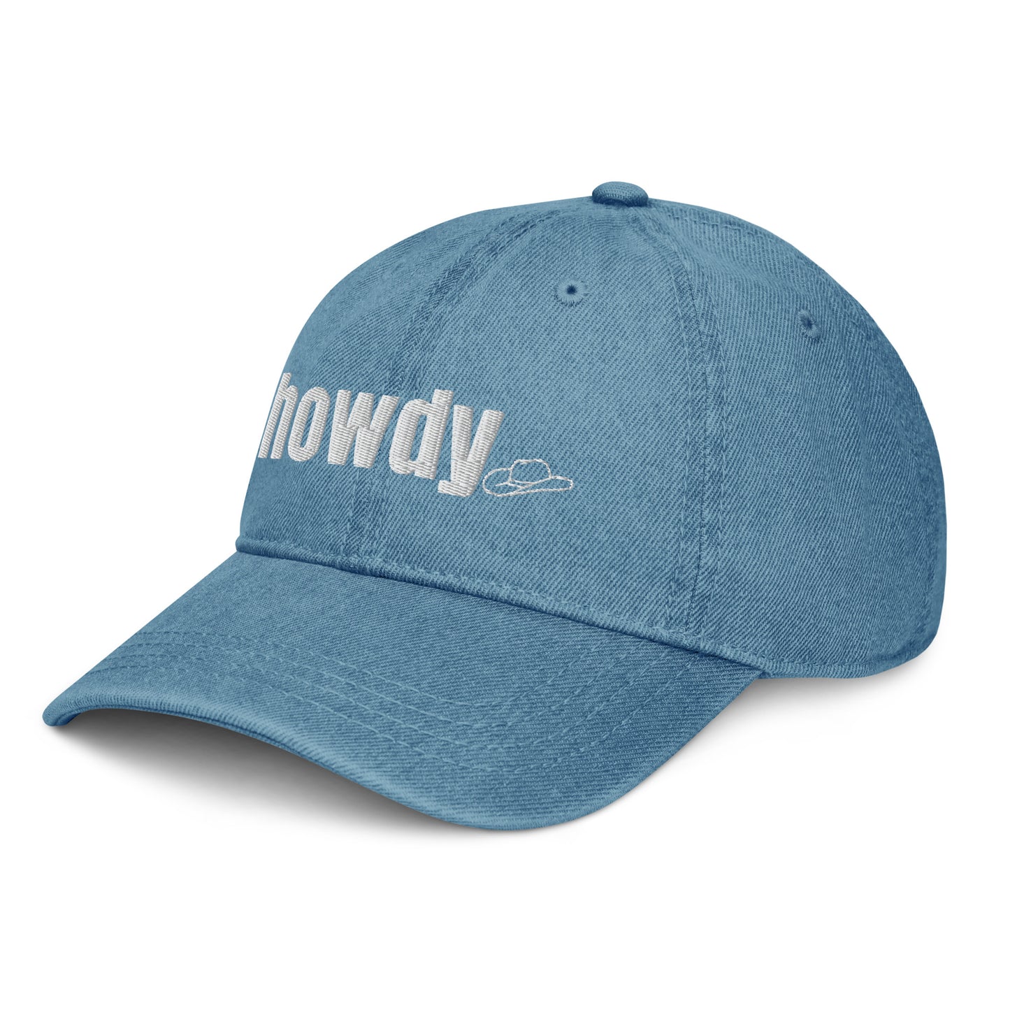 howdy denim hat