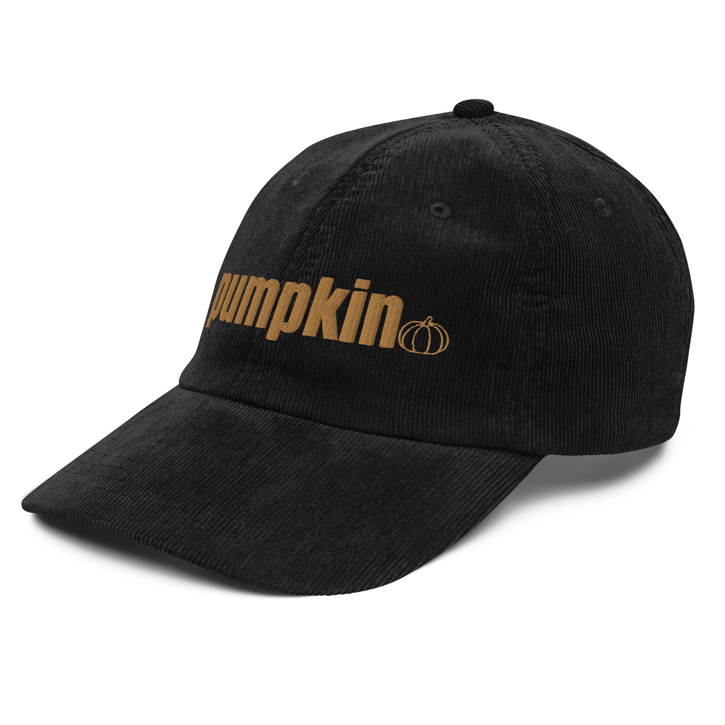 pumpkin corduroy hat
