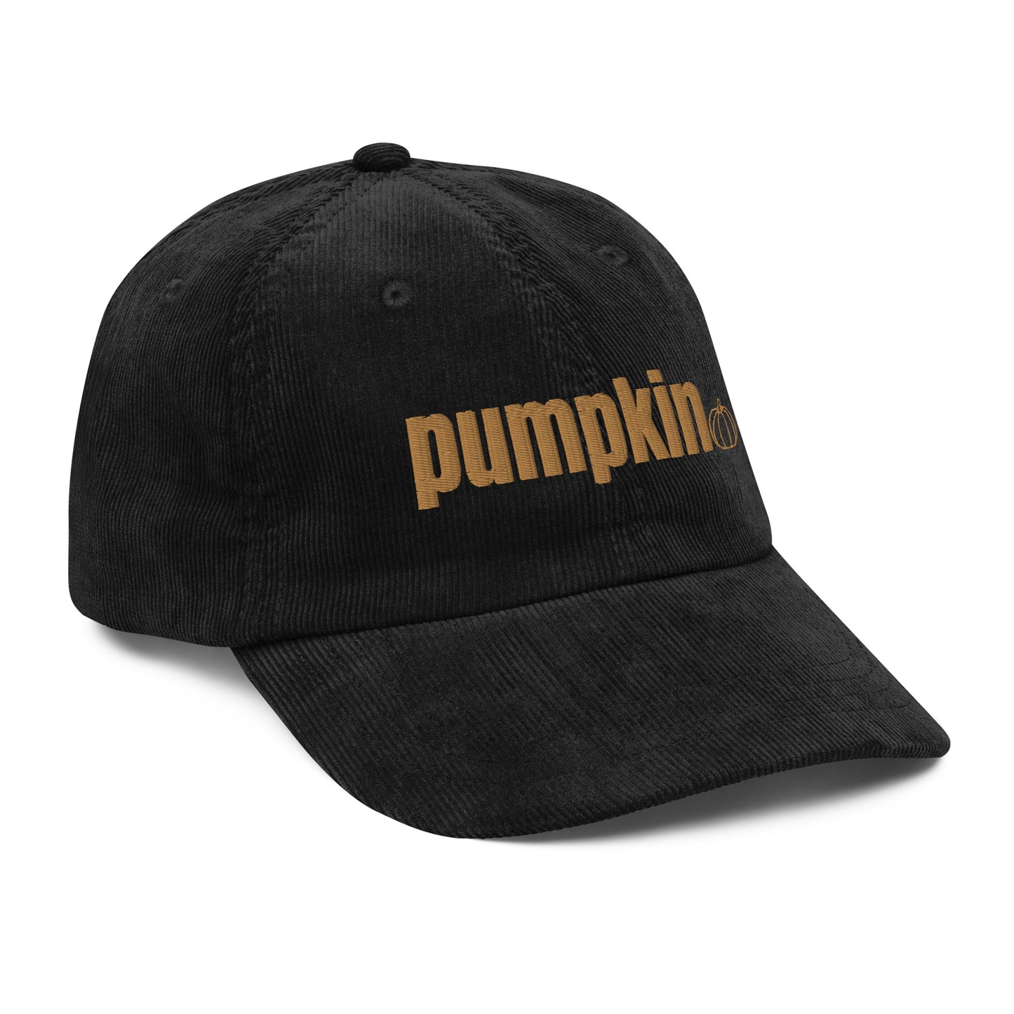 pumpkin corduroy hat