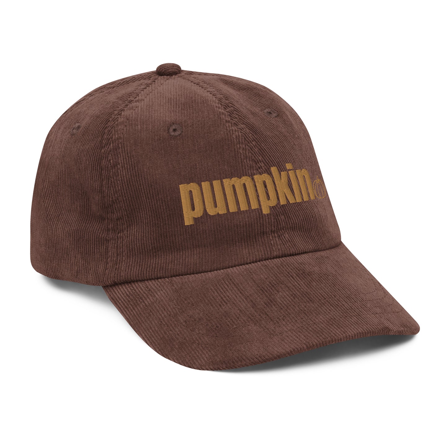 pumpkin corduroy hat