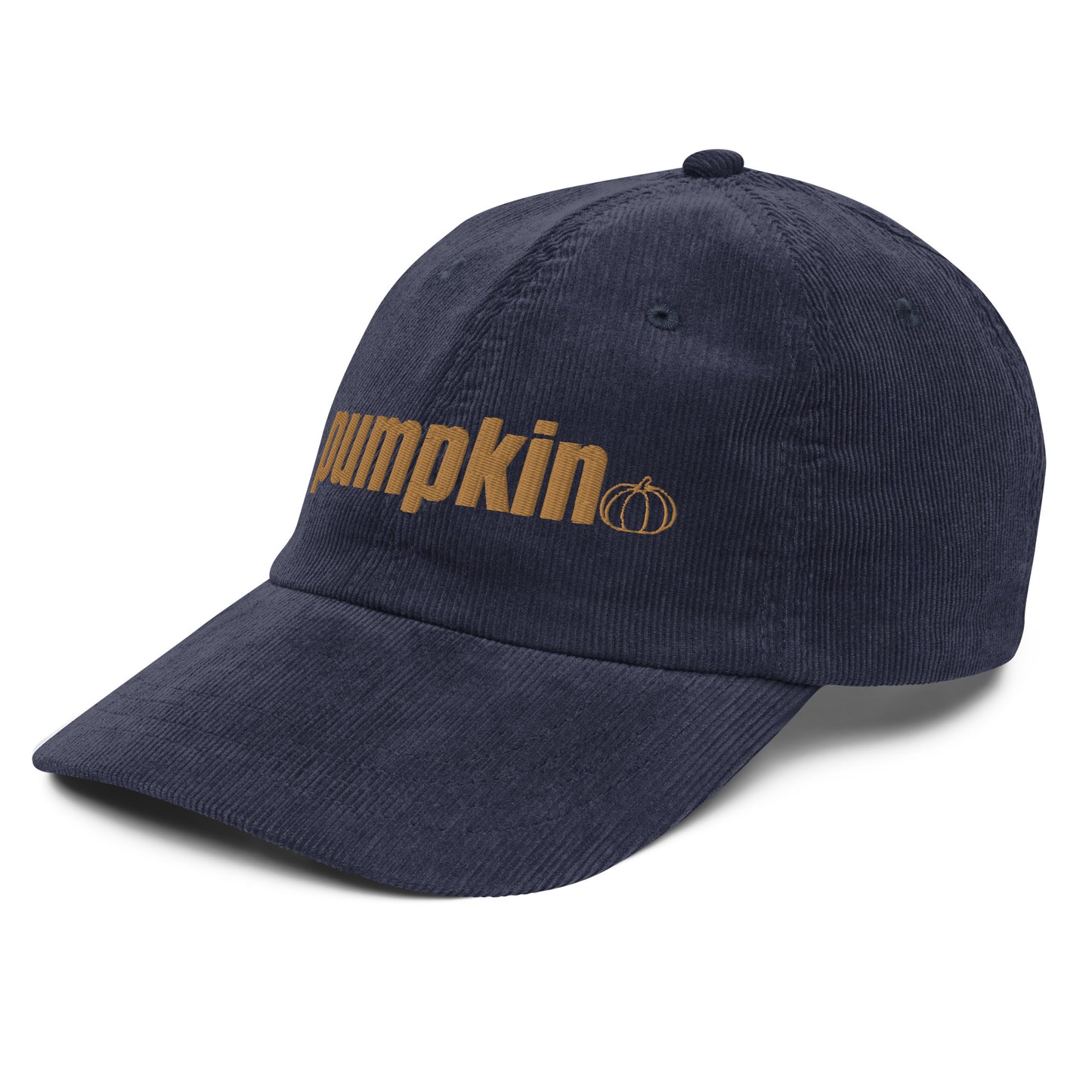 pumpkin corduroy hat