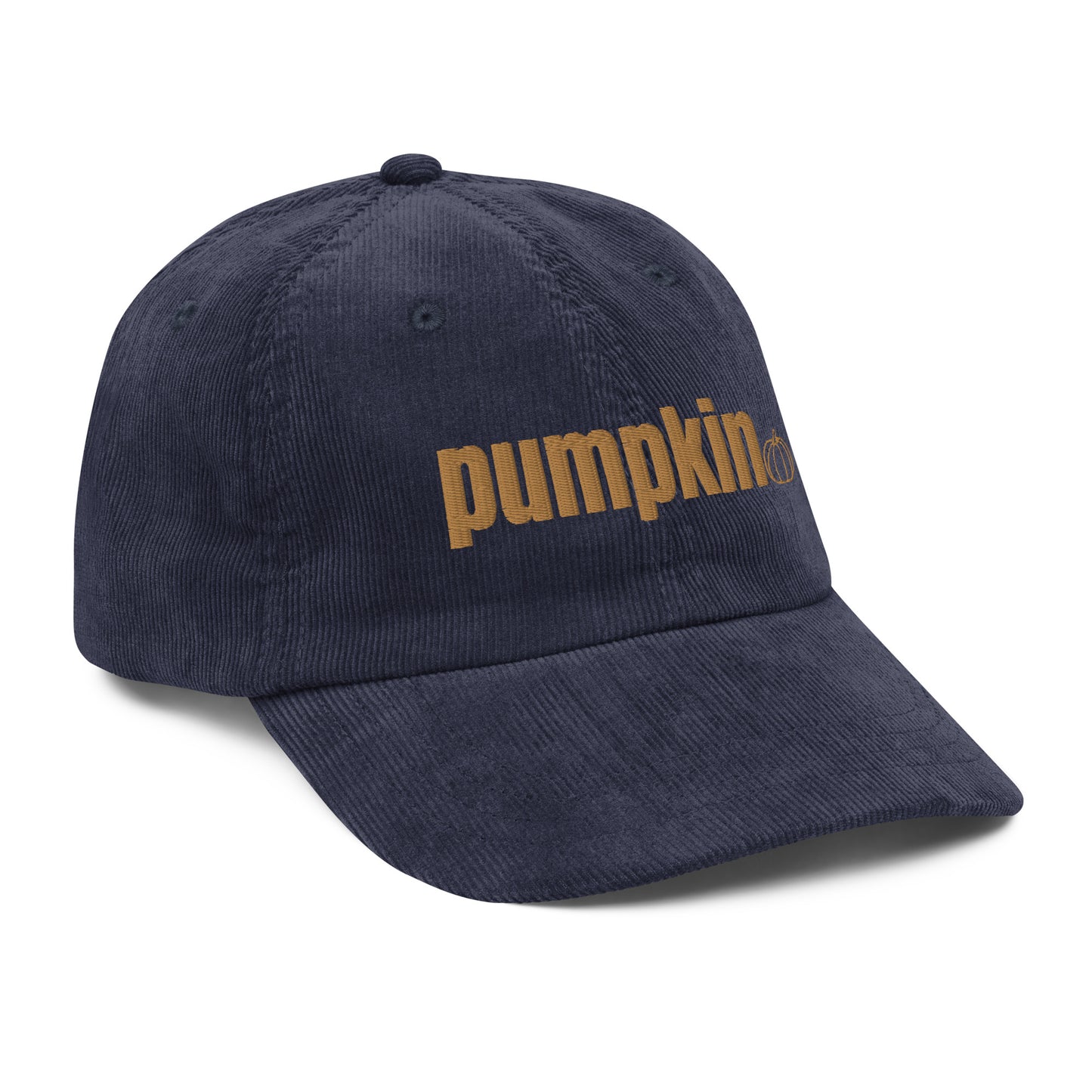 pumpkin corduroy hat
