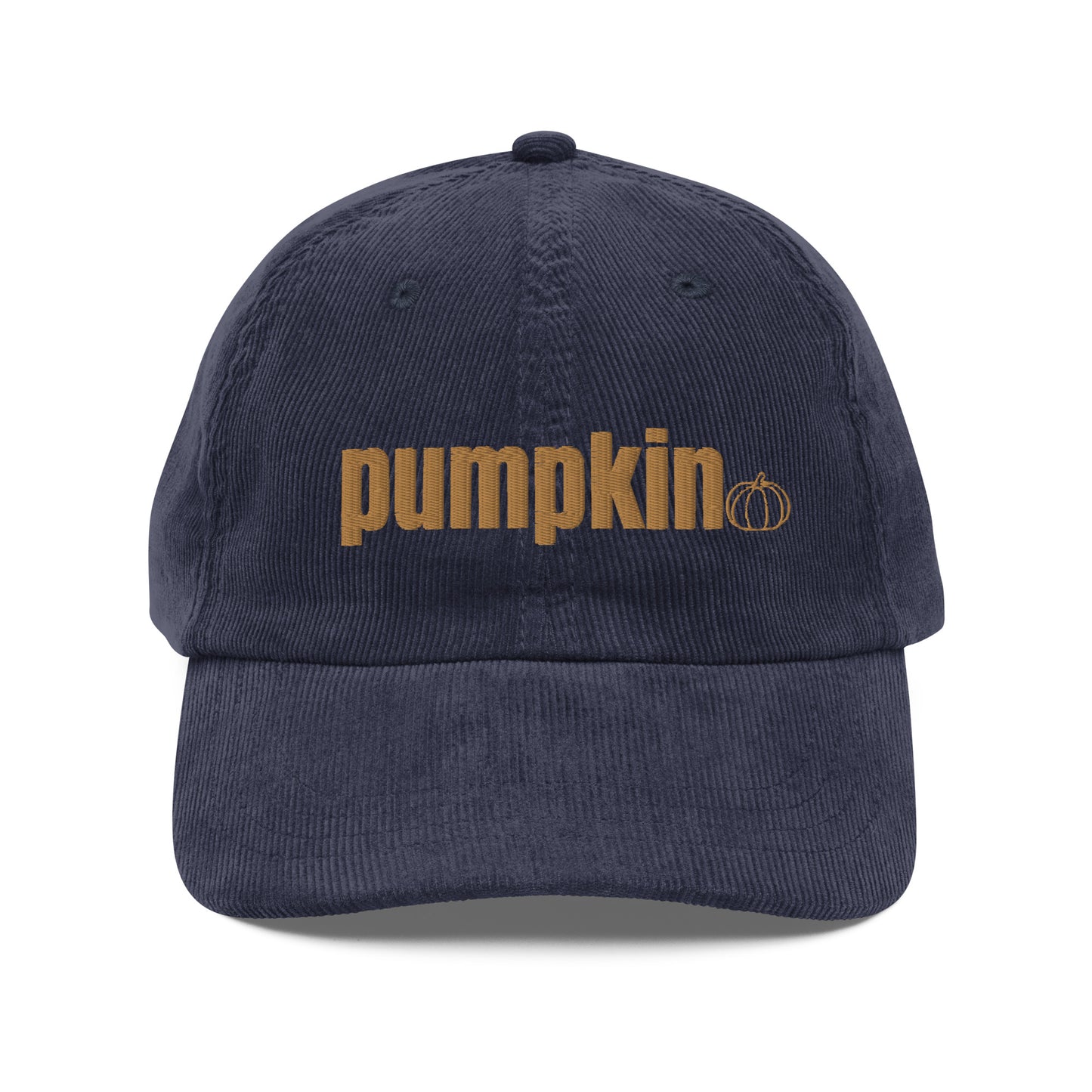 pumpkin corduroy hat