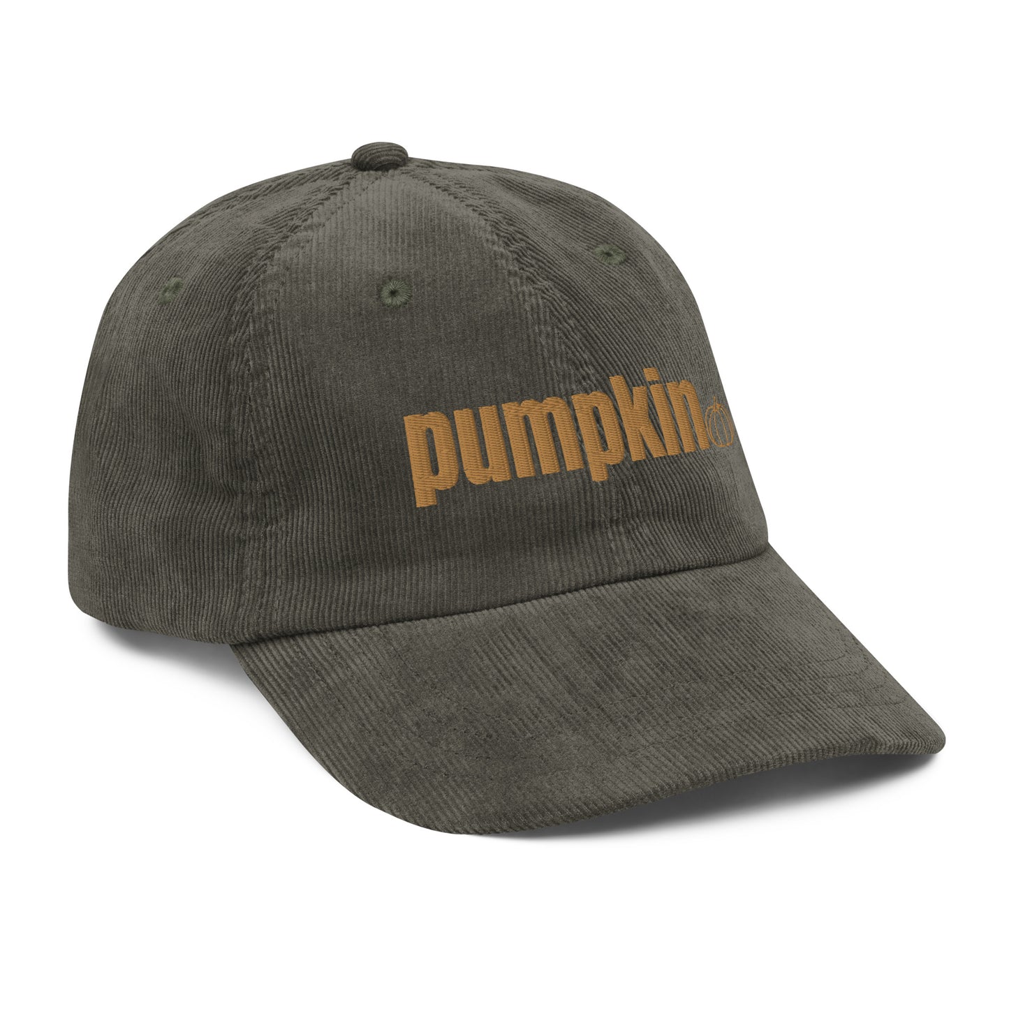 pumpkin corduroy hat